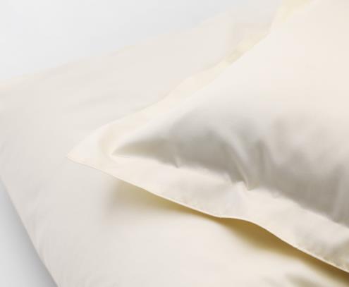 Linge de lit DUX uni en satin beige