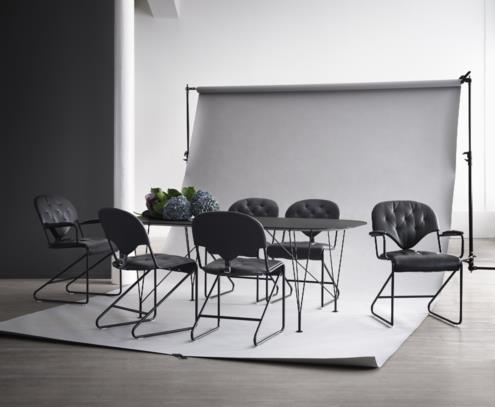 Inter table de salle à manger noir noir